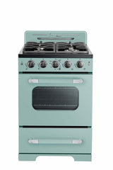 Unique 24" Classic Retro Convection Gas Range - UGP-24CR