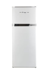 Unique UGP-385L CR W 14.0 cu.ft Classic Retro Solar DC Refrigerator Marshmallow White