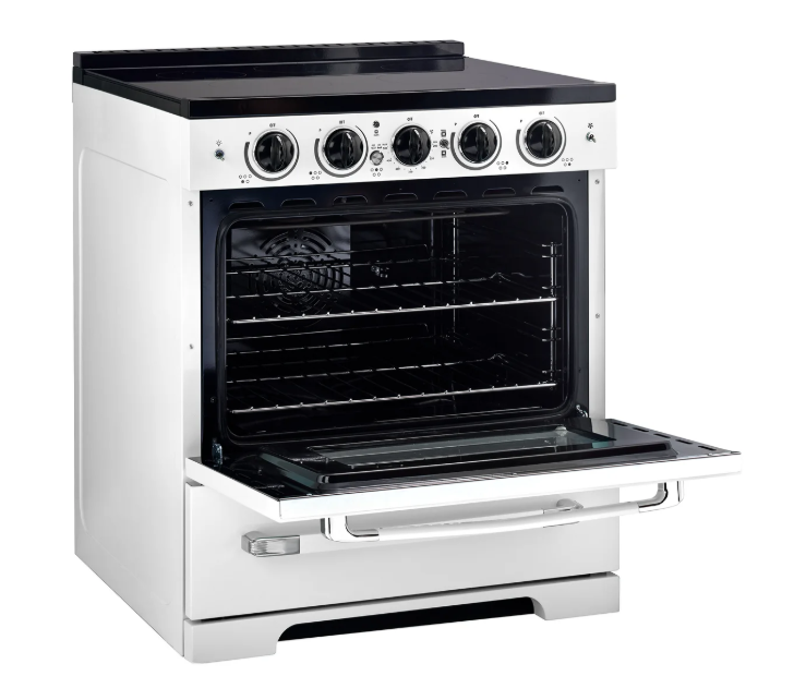 3.9 cu. ft. retro oven with adjustable racks and air-fry tray accessory