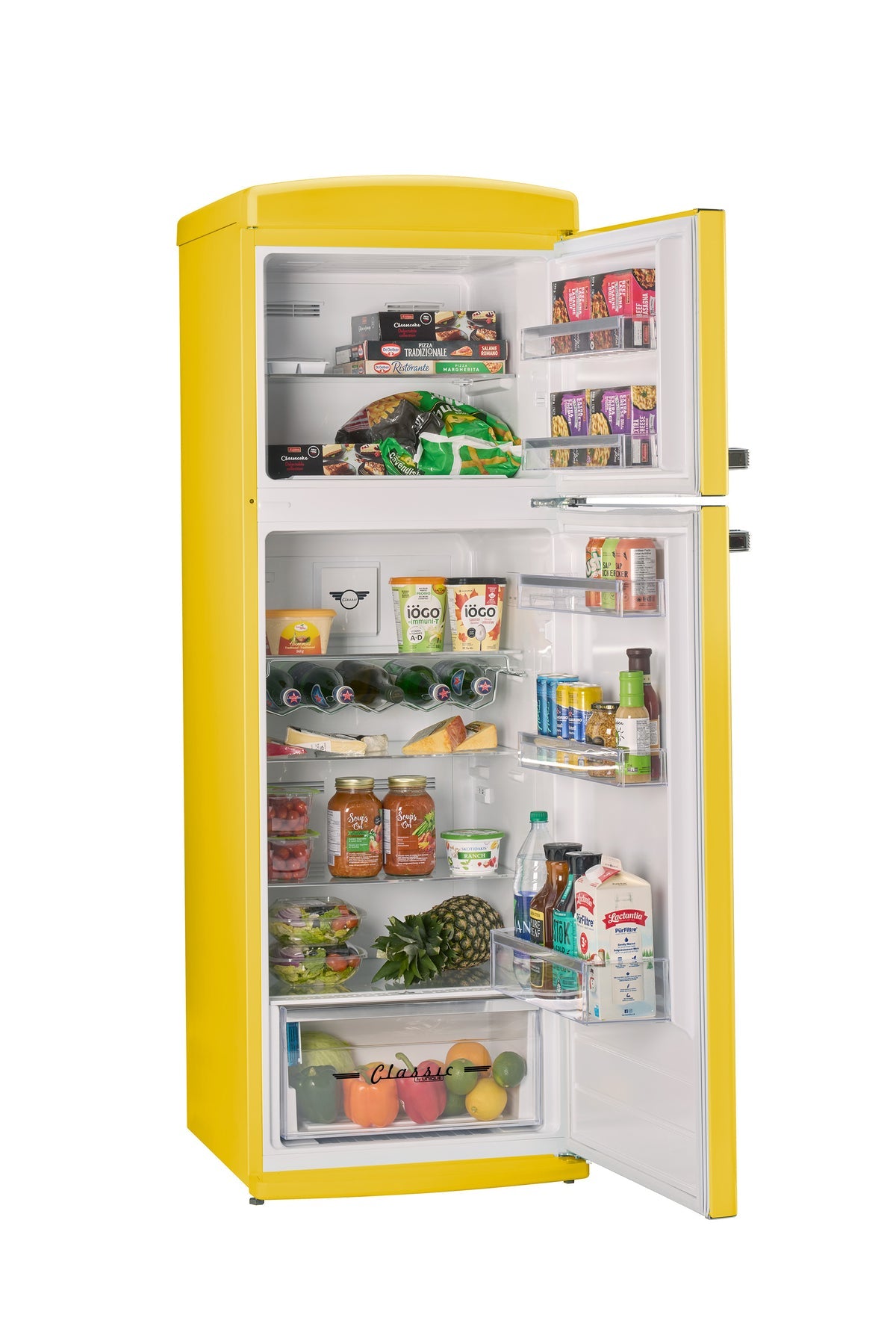 11 cu. ft. Fridge Interior with Adjustable Glass Shelves, Wine Rack, and LED Lighting