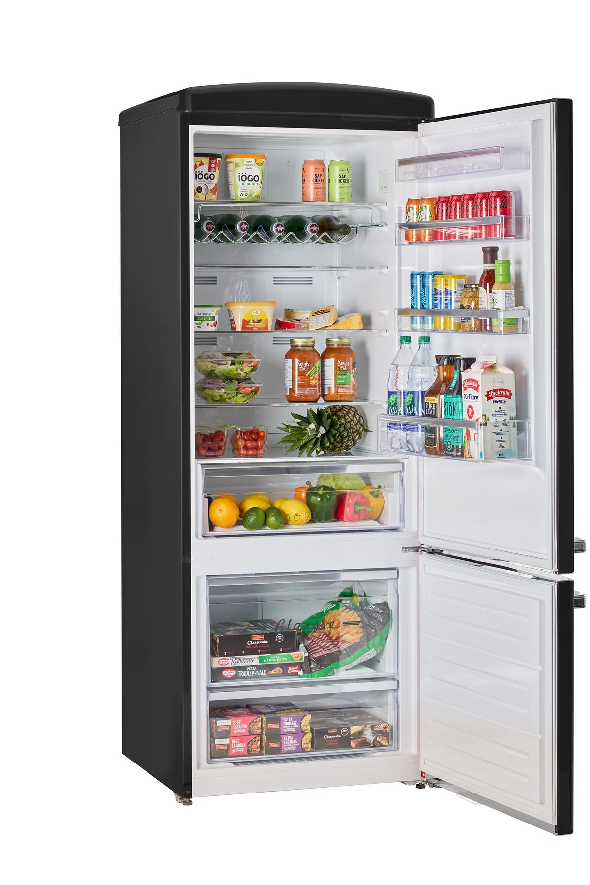 17 cu. ft. Fridge Interior with Adjustable Glass Shelves and LED Lighting