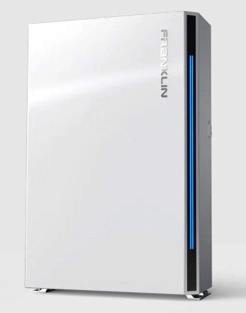 FranklinWH aPower 2 home battery featuring 15kWh energy capacity, 10kW continuous power output, and UL 9540 safety certification.