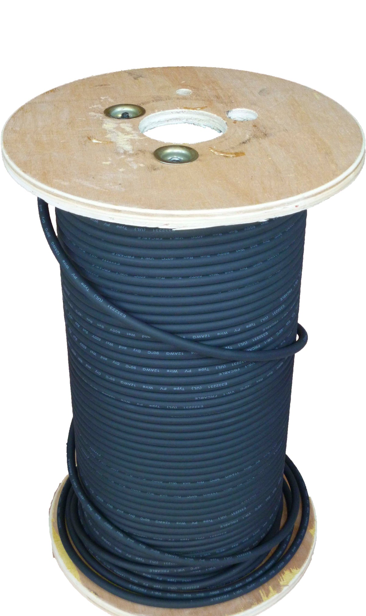 200M (656ft) 10 AWG Solar PV Cable - Black | High-Conductivity Bulk Photovoltaic Wire