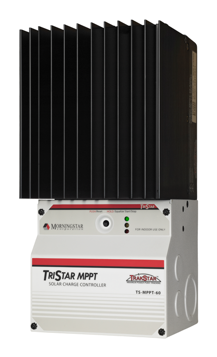 Morningstar TriStar TS-MPPT-45 45-Amp Solar Charge Controller with industrial networking and high-efficiency heat sink